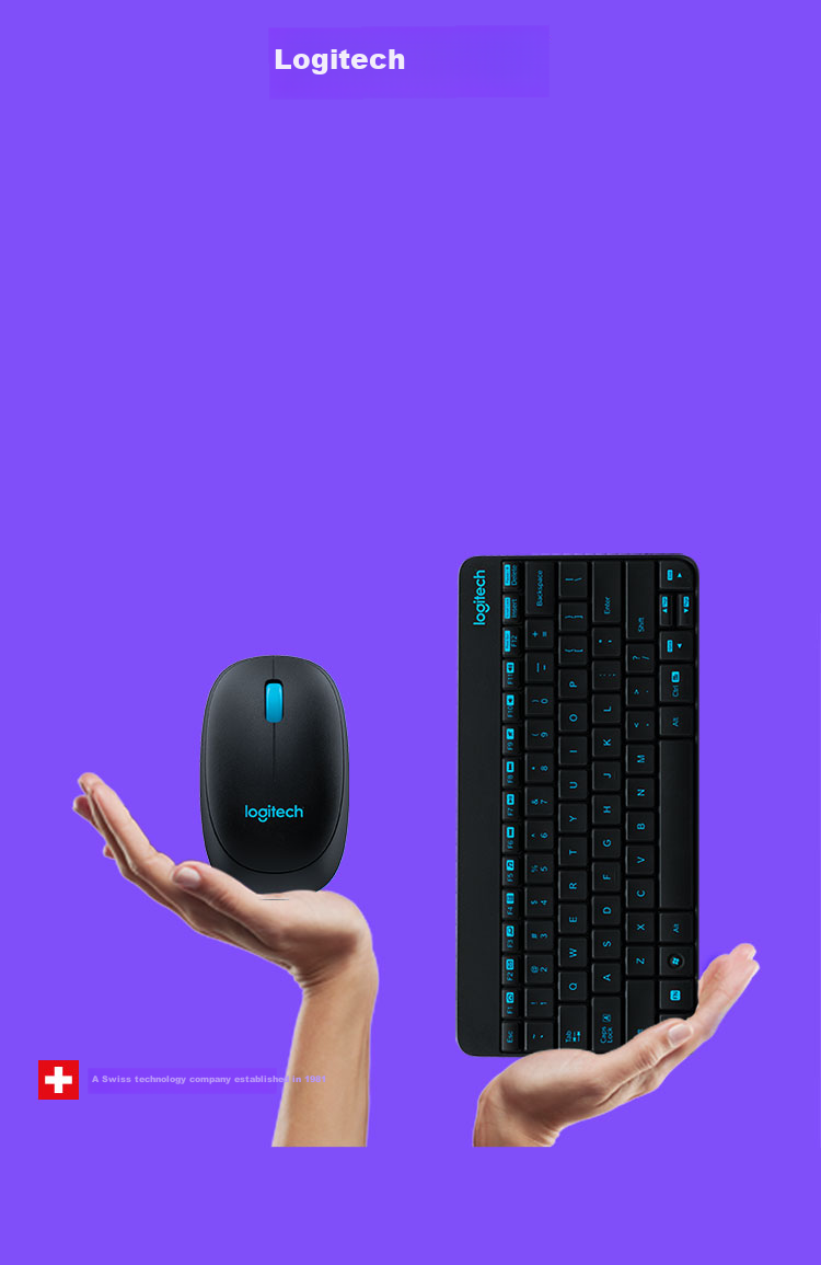 Logitech MK245 Nano Wireless Keyboard And Mouse Combo, Compact Office Keyboard And Mouse Set with Adjustable Stand And 2.4G Wireless Receiver, White 1
