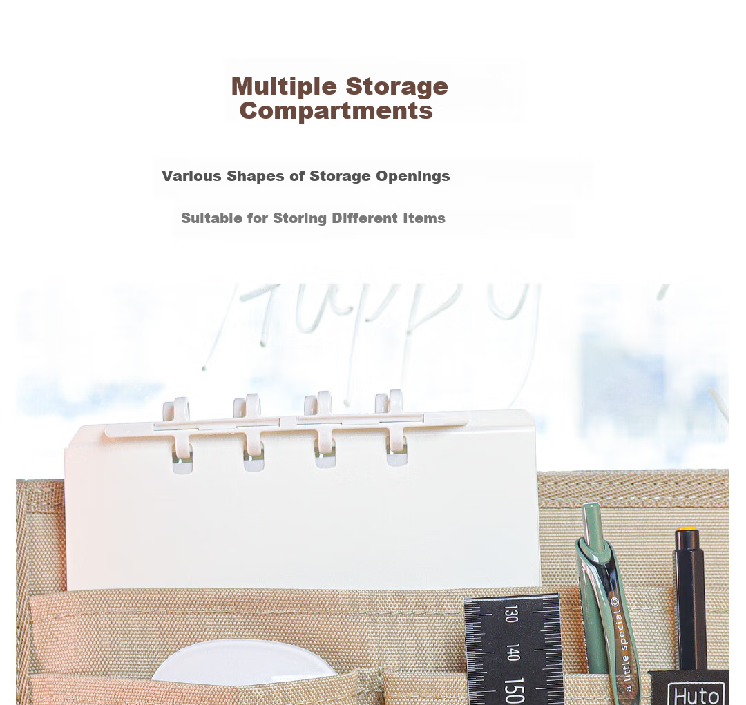 KINGJIM Hutokoro Double-Sided Storage Portable Office File Organizer HTK100GS-GY3C B6 Foldable Polyester PP Digital All-Net Low Price 3