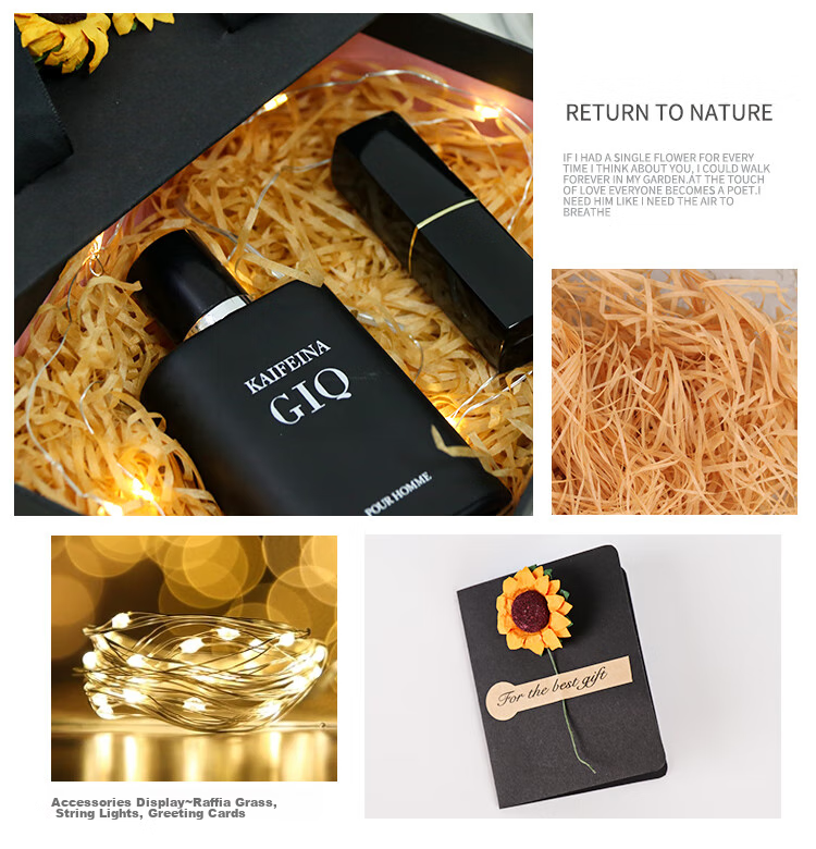 TaTanice Gift Box, Empty Box for Festivals And Birthdays, Gift Packaging Box, Companion Gift, Starry Black And Gold 6