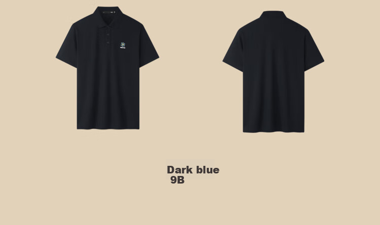 HLA Short-Sleeve Polo Shirt for Men, Yixin Cooling Sensation, Plus Size, Summer Wear 15