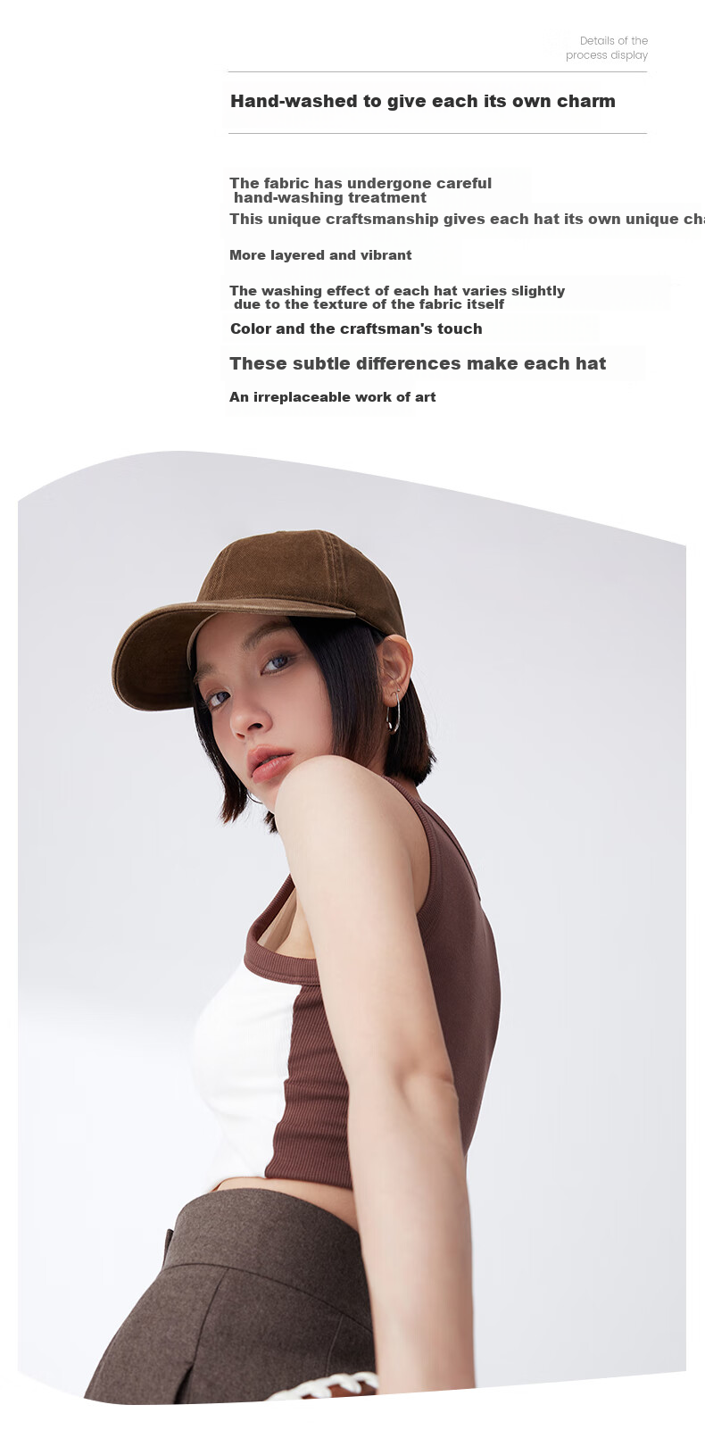 FANCET Baseball Cap for Women, Washed Denim Style Hat, Korean Version Large Head Circumference Sports Cap for Men, Duck Tongue Cap, Couple's Hat 5