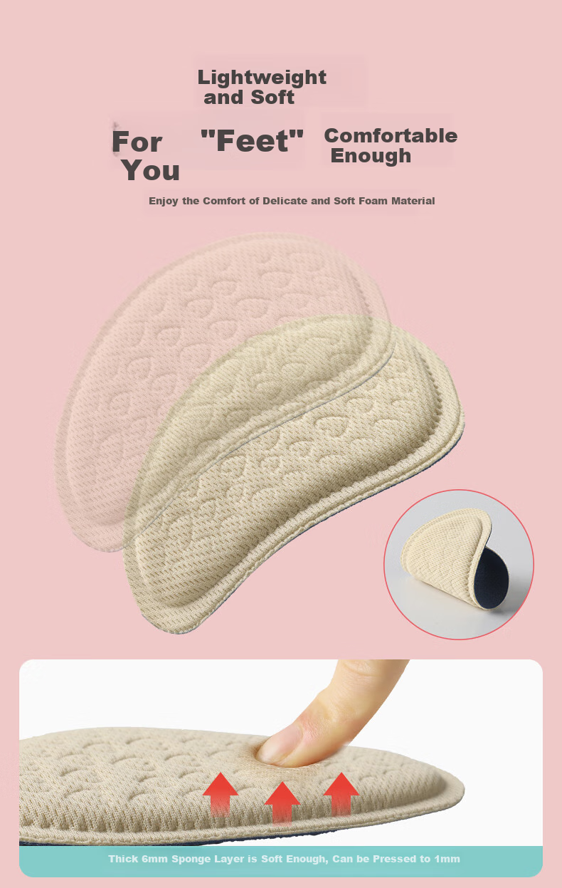 FOOTOPPO High Heels Front Palm Pad, Women's Half Size Insoles, Leather Shoes Half Insoles, Foot Pads, Non-Slip Shoe Soles, Thickened Shoe Inserts, Shoe Enhancers 4