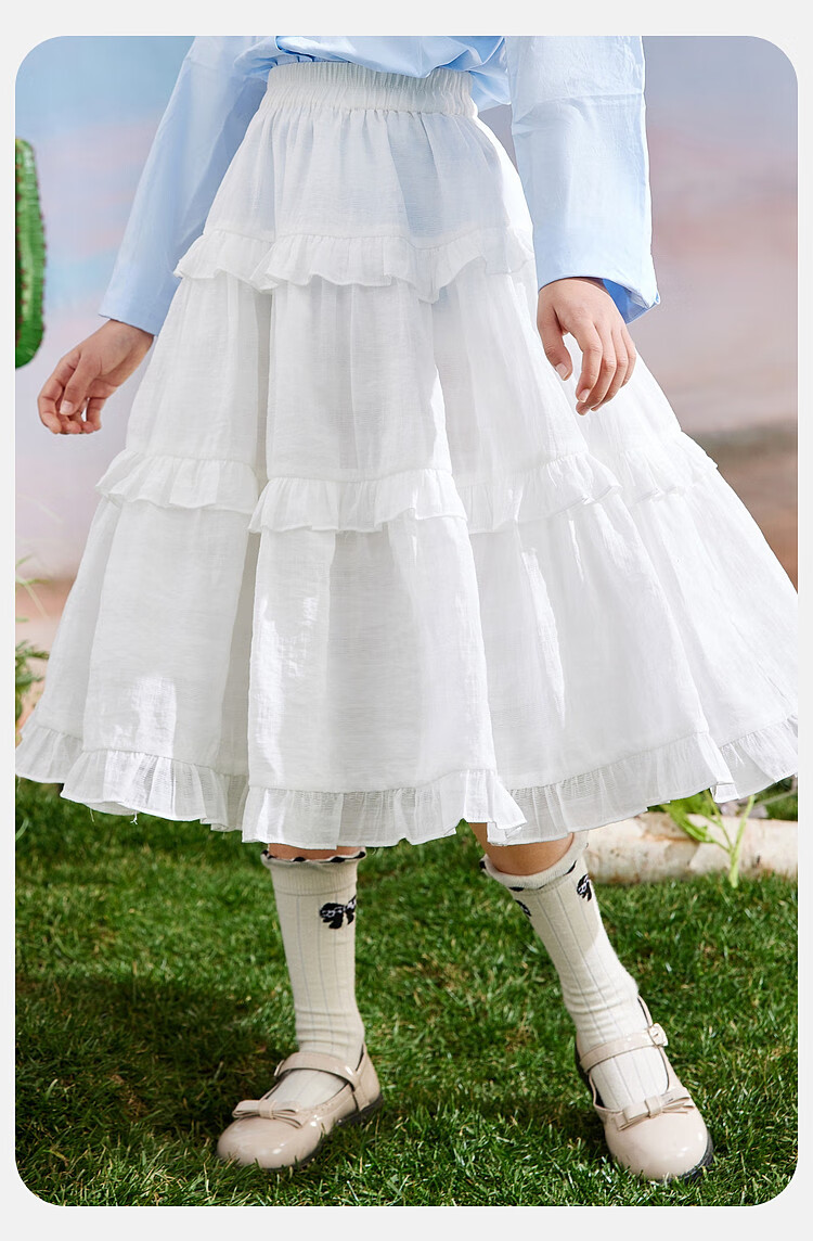 ASK JUNIOR Girls' Princess Dress, Summer Thin Breathable Skirt, Dance Children's Dress 3