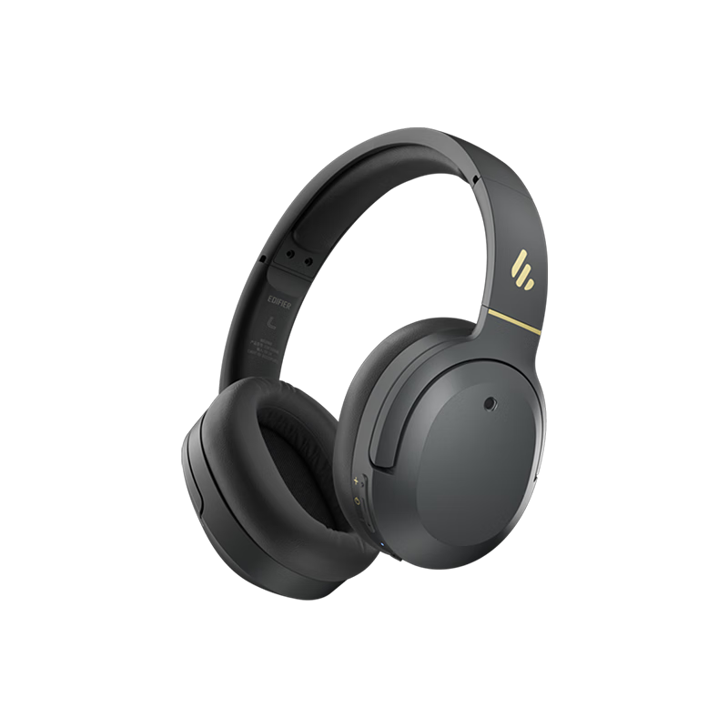 EDIFIER W820NB Classic Edition Elegant Gray Grade A Refurbished Over-Ear Bluetooth Headphones Active Noise Cancelling Deep Noise Reduction Lightweight Hi-Res