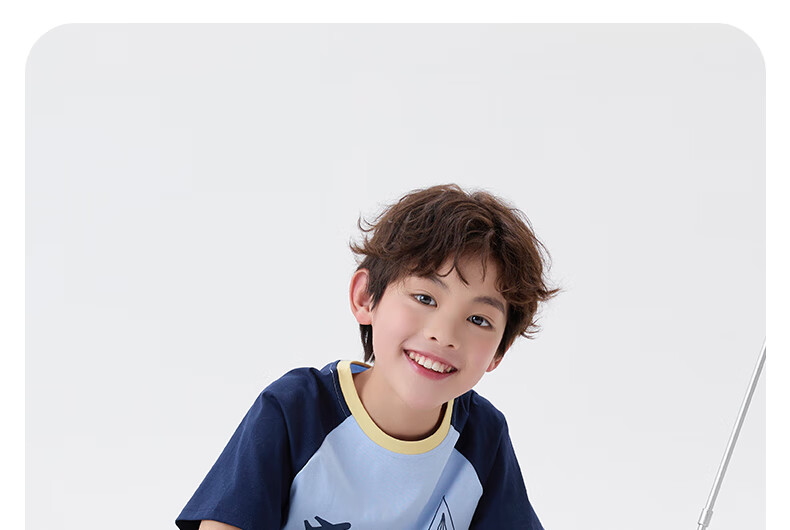 NUBIWU Boys' Short-Sleeve T-Shirt, Summer Children's Cool Breathable Sports Top, Casual Stylish Summer Wear for Older Boys 13