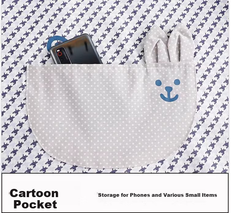PINYU Long-Sleeve Apron, Kitchen Durable Oil-Proof Coverall, Washable Hand-Hanging Shoulder Apron, for Men And Women, Winter Household Chores, Cute Cat Design, Blue Color 5