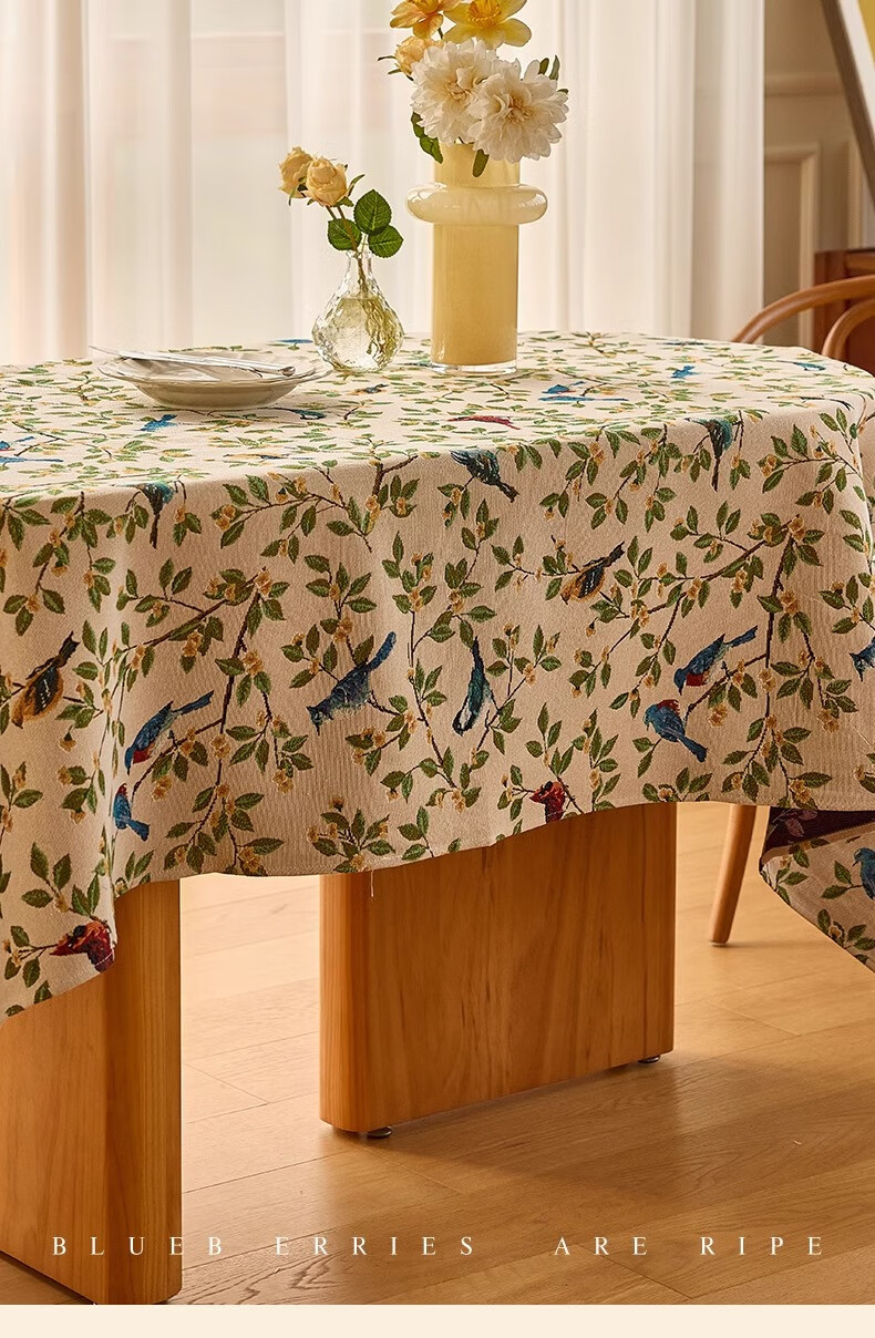 Yinshang Oval Tablecloth, American-Style High-End Dining Table Mat, Waterproof And Heat-Resistant Coffee Table Cover, 140*220cm 1