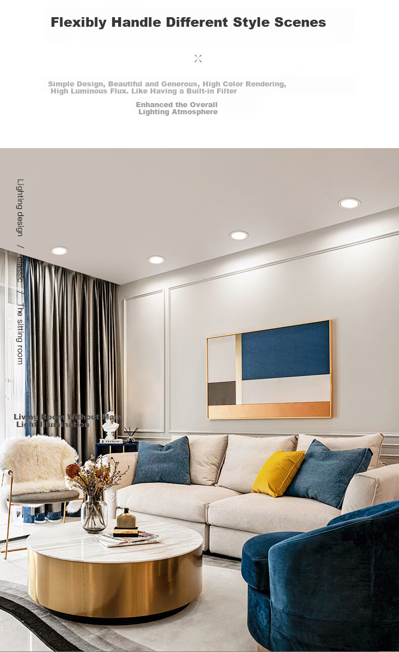 Foshanzhaoming (FSL) LED Downlight, 2.5 Inch, 4W, Cool White 6000K, Full Plastic PP Flame-Retardant Integrated Downlight 8