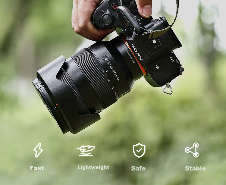 CWATCUN Camera Wrist Strap with Magnetic Quick Release Buckle, Compatible with Sony, Fuji, Canon, Niko 2