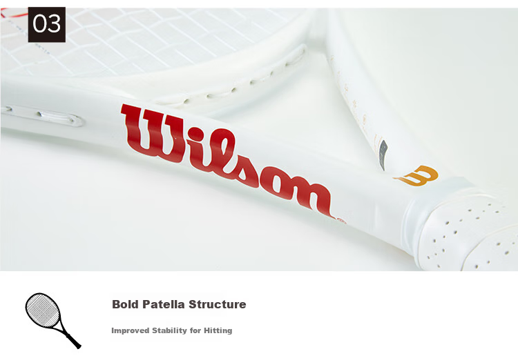 Wilson Tour One Retro Racket, Shock-Absorbing, Lightweight, Large Face, Full Carbon Fiber Integrated Tennis Racket, WR106510U2 4