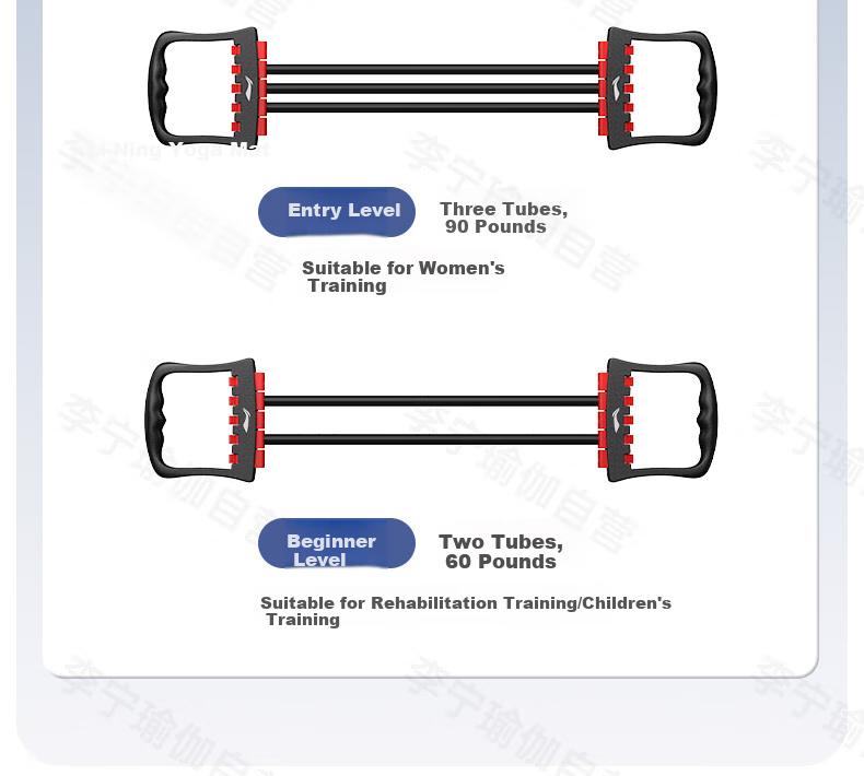 Li-Ning Chest Expander Resistance Band for Men, Shoulder Exercise Fitness Equipment, Home Chest And Arm Strength Training Rope, Back Muscle Workout Aid 12