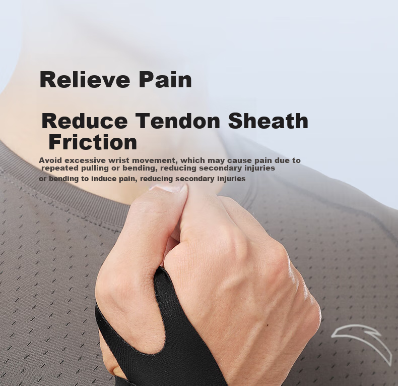ANTA Sports Wristband for Men And Women, TFCC Tendonitis Fitness Badminton Sprain Compression Wrap Sleeve, Black Single Piece 5