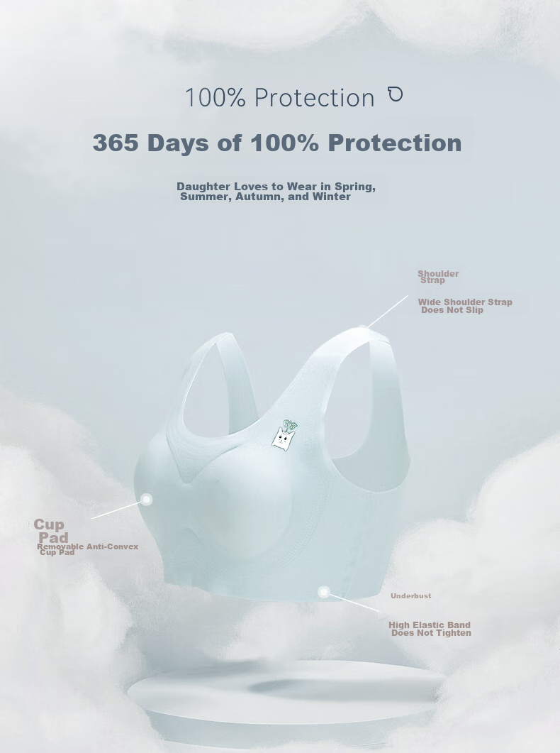 Hodo Girls' Bra, Modal Seamless Underwear, for Puberty And Middle School Students, Invisible Bra X3008, Off-White, Size 150 6