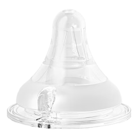 Evorie Nipple, Wide Diameter Liquid Silicone Baby Nipple (Cross Hole), Suitable for 9 Months And Above, Single Piece