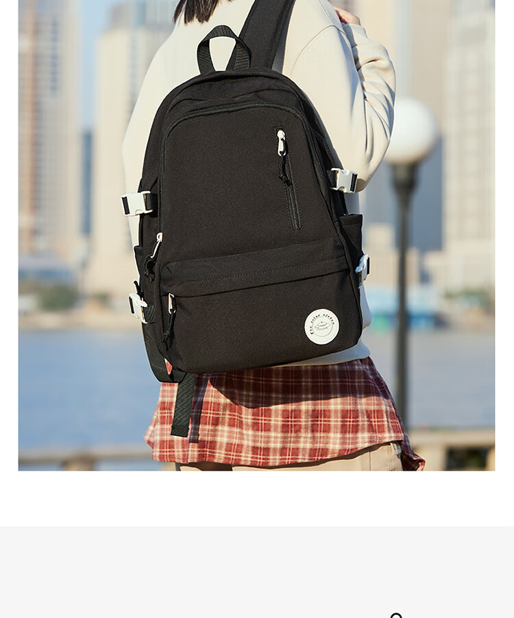 Landcase Korean Style Large Capacity School Backpack for Elementary, Middle, and High School Girls Campus Shoulder Bag 1608 Gray White 9