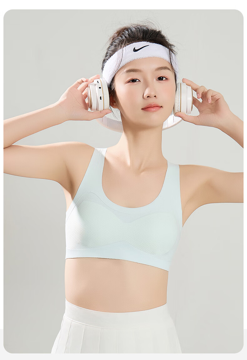LangSha Girls' Seamless Children's Vest, Posture-Correcting Sports Bra for Middle and High School Students, Developmental Support, Anti-Hunchback, Large Kids' Sports Bra 20