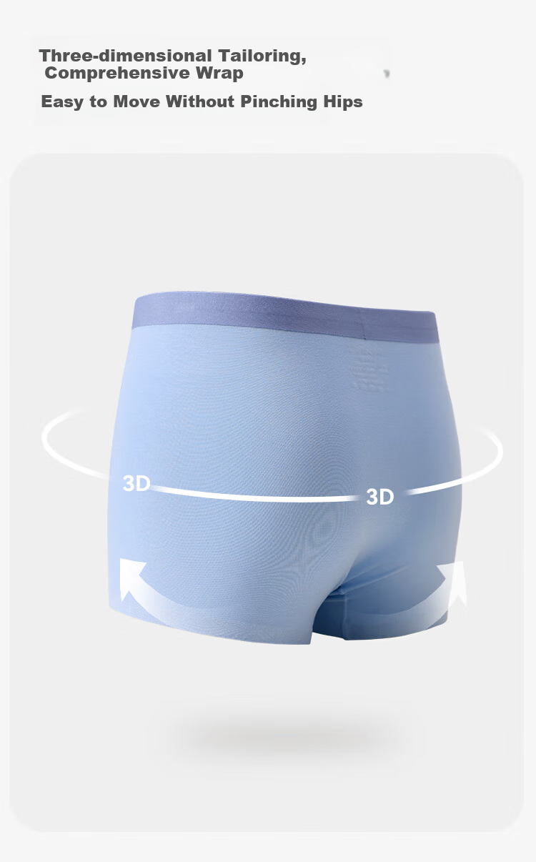Jiusuiban Children's Underwear, Boys' Modal with Silk Bottom, Boxer Briefs, for Older Kids, 7A Antibacterial Shorts, 505023Z 9