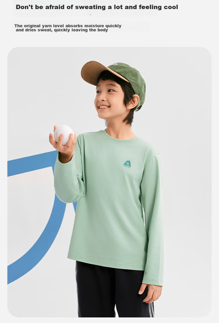 BALABALA Children's Clothing, Kids' Long-Sleeve T-Shirt for Boys And Girls, Spring 2025 Round Neck Comfortable Long-Sleeve Top, 208125100201 5