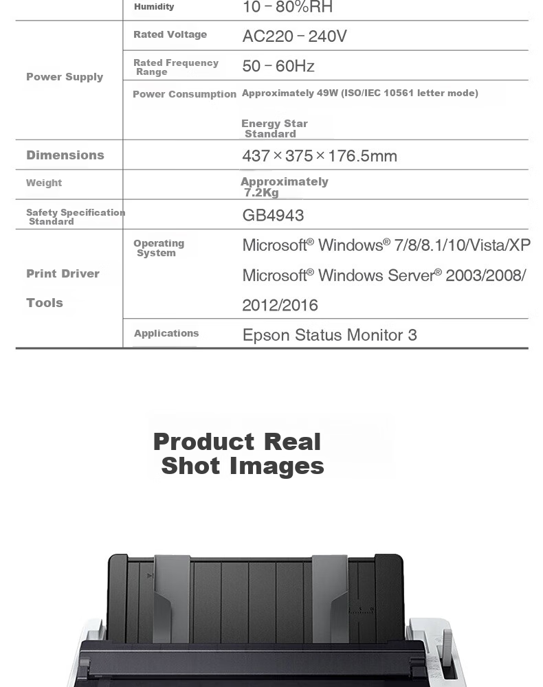 Epson LQ-590KII 80-Column High-Speed Continuous Inkjet Printer (Business Edition with 3-Year Maintenance) for Home And Office Use 6