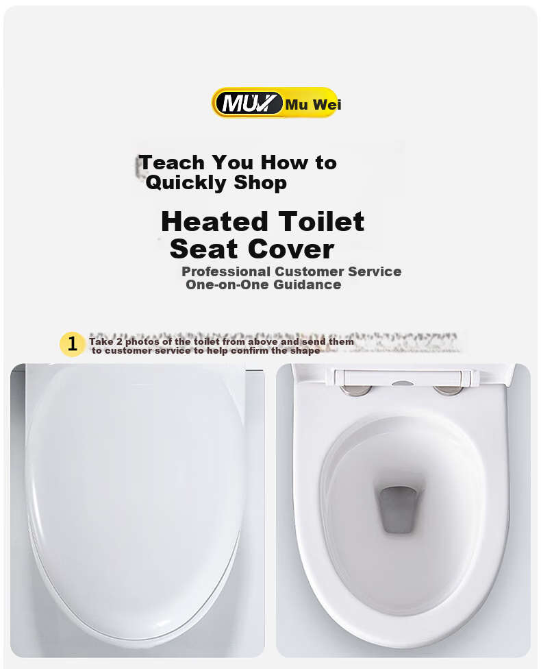 Muvi Intelligent Toilet Seat Cover, U-Shaped, 3C Certified, Single Electric Heating Ring, Instant Heating Pad, Universal Constant Temperature, 9003B 2