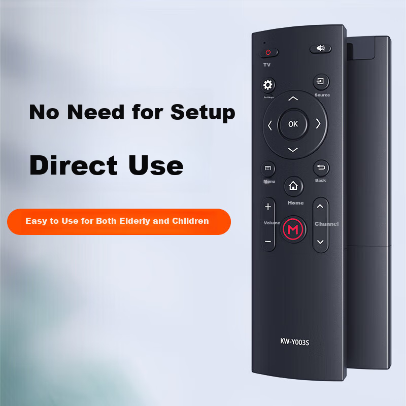 Beishi Universal Remote Control Compatible with Konka TV Models KW-Y003S/Y003/Y004/Y005/Y007/A48F/A48UK43/K55, Batteries Included