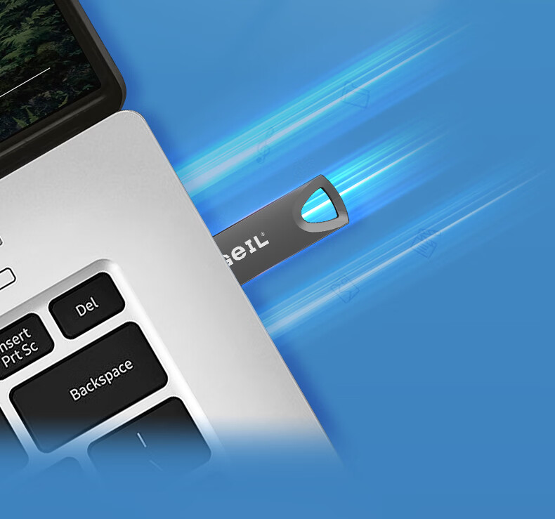 GEIL 32GB USB3.2 Flash Drive, Read Speed 120MB/s, All-Metal High-Quality USB Stick, for Study, Office Work And Business, GH333 Series 5