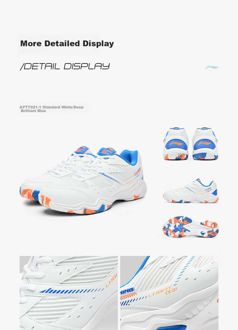 Li-Ning Badminton Shoes, Unisex Longfeng Professional Competition Training Shoes, Sports Shoes, Non-Slip, Wear-Resistant, Breathable And Comfortable, Size 44 21