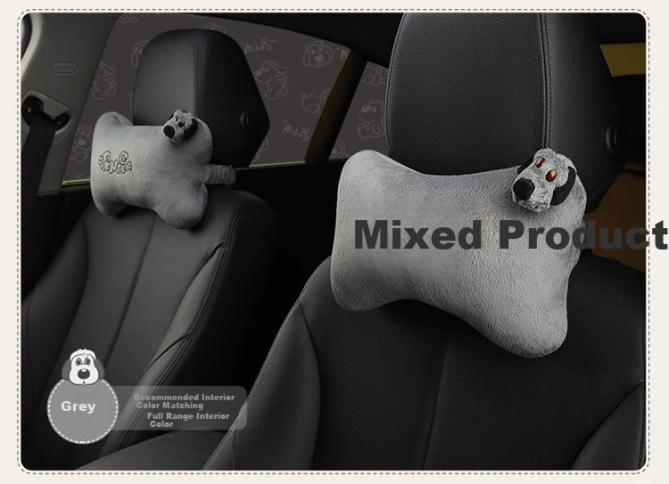 ICAROOM Car Headrest, Hollow Cotton Car Cushion, All-Season Universal Cartoon Car Bone Pillow, NB-103KT 7