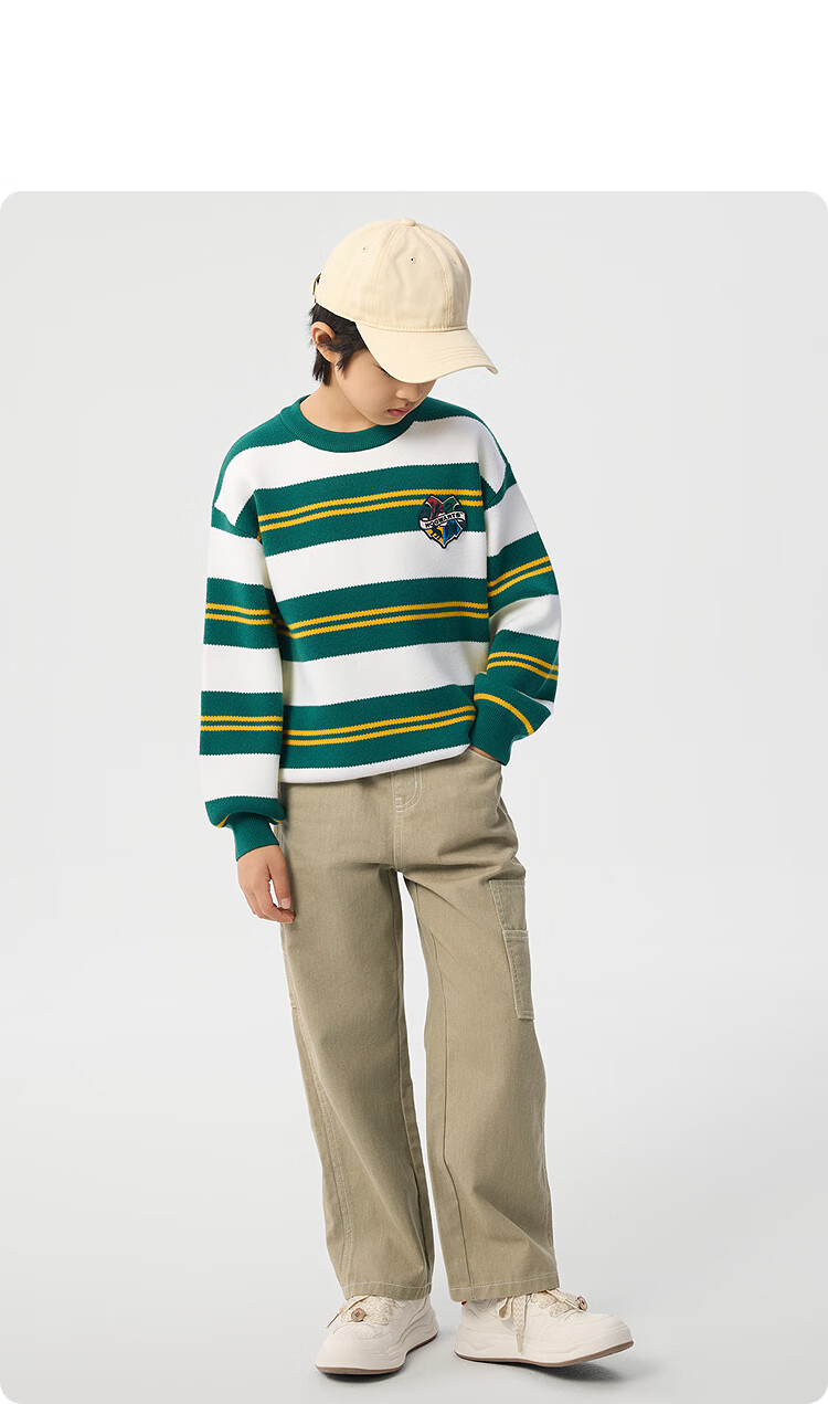 BALABALA Boys' Sweater, Children's Knitwear, New Spring Outfit [Harry Potter IP Mall Same Style], 202125103106 10