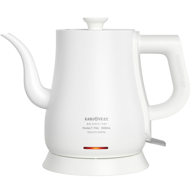 KAMJOVE Electric Kettle, Stainless Steel Full Body Hot Water Kettle, 1L Capacity, Specialized for Tea Brewing, Electric Teapot STRIX with Temperature Control T-93A