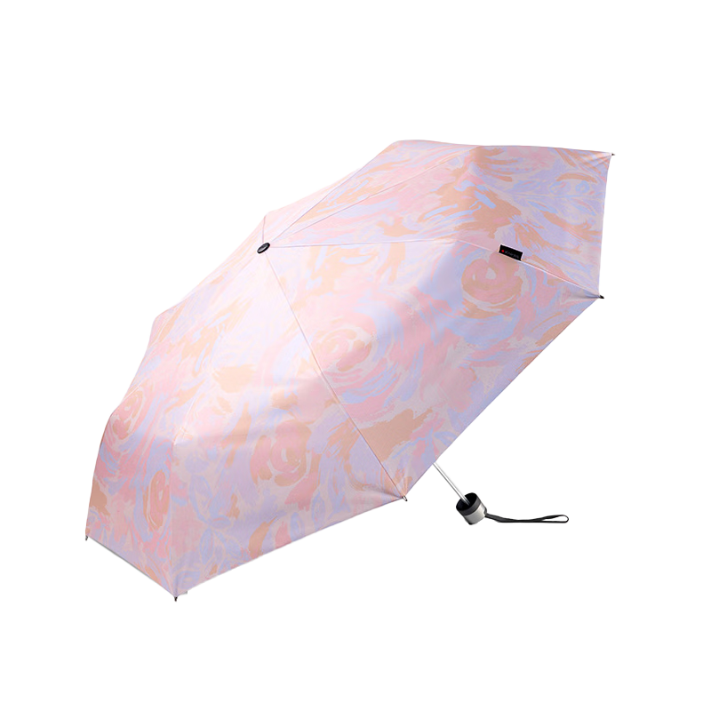 Knirps German Sun Umbrella Super UV Protection Rain and Shine Manual Three-Fold Black Coating Windproof Sunshade Women's Gift