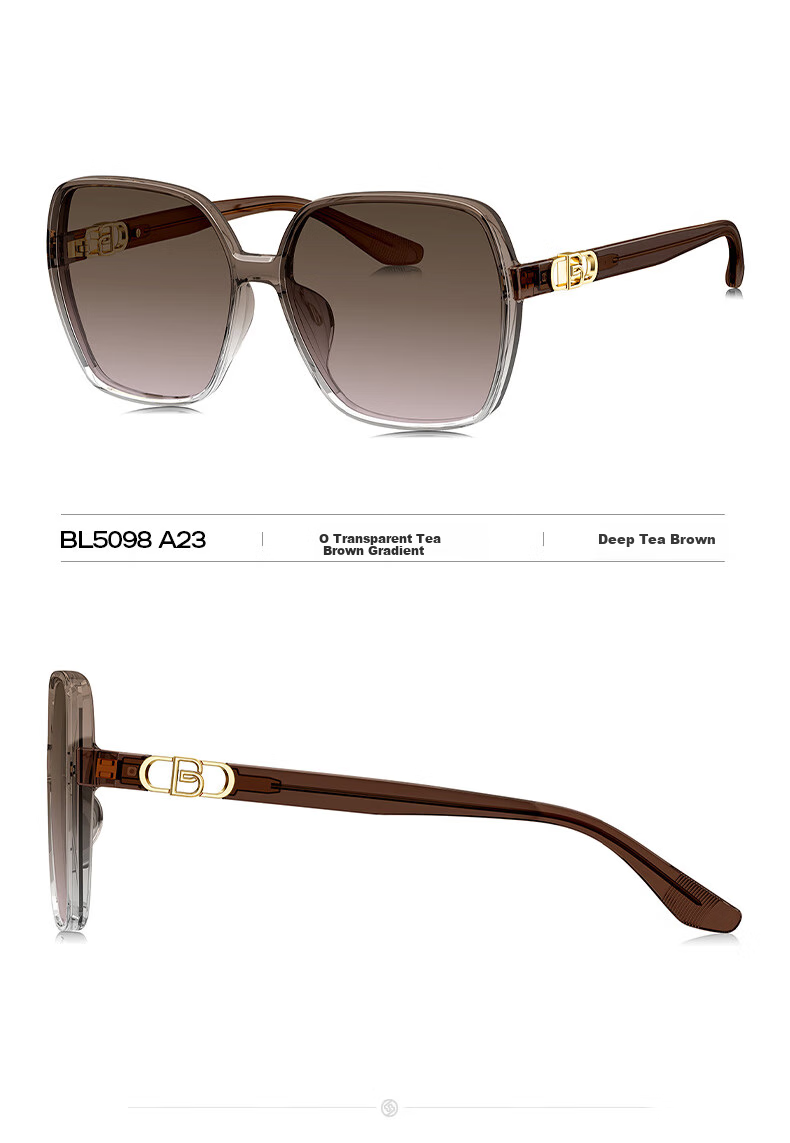 BOLON Elegant Large Frame Sunglasses, Face-Slimming Effect, UV Protection, Driving Sunglasses for Women, Gift BL5098 A13 5