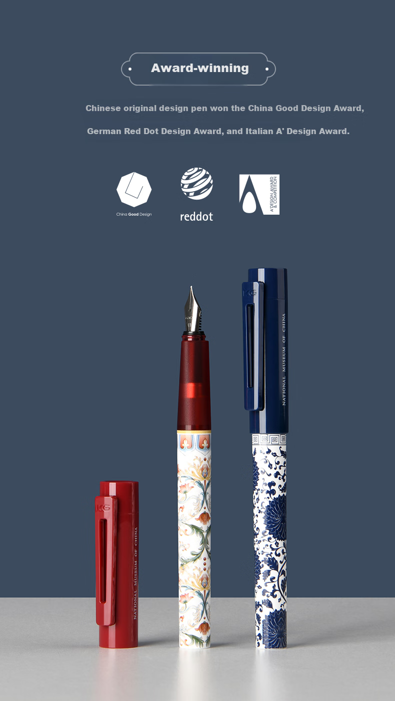 KACO Teacher's Day Gift, China National Museum Pen Gift Box, Business Gift, Birthday Present for Men And Women, Student Handwriting Practice Stationery, K1030 4
