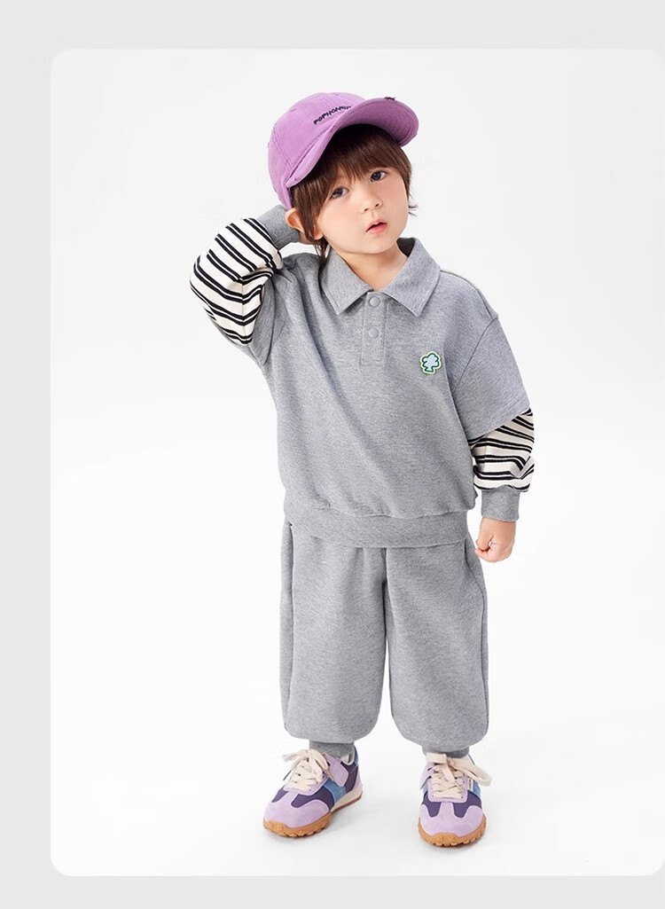 Ciciibear 2025 Spring New Baby Boys' Sports Sweatshirt Children's Stylish Top Set 18