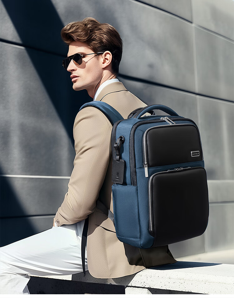 LEVEL8 Men's Business Backpack Explorer 16-Inch Laptop Bag, High-End Executive Bag for Commuting, Travel And School 10