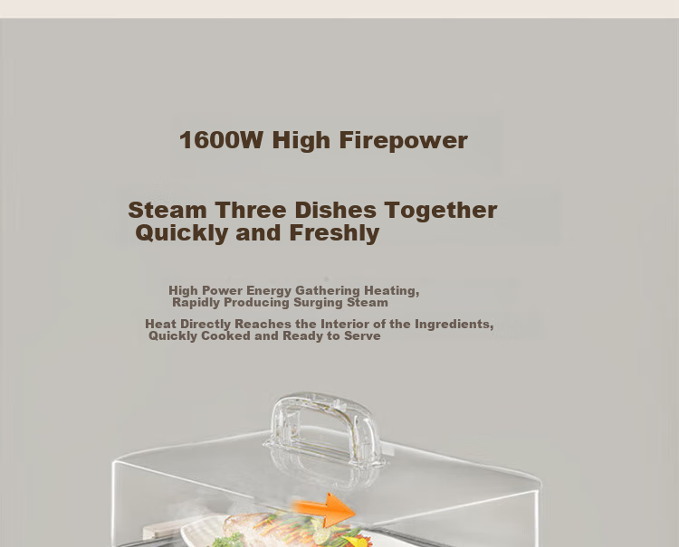 Joyoung Household 3-Layer Electric Steamer Pot, 24L Multifunctional Pot, Stainless Steel Steaming Plate, Breakfast Pot, DZ220HG-GZ578 13
