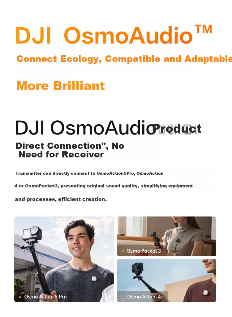 DJI Mic Mini Transmitter (Carbon Black), Mini Wireless Noise-Cancelling Button Clip Microphone for Interviews, Live Streaming, And Vlog Recording 9