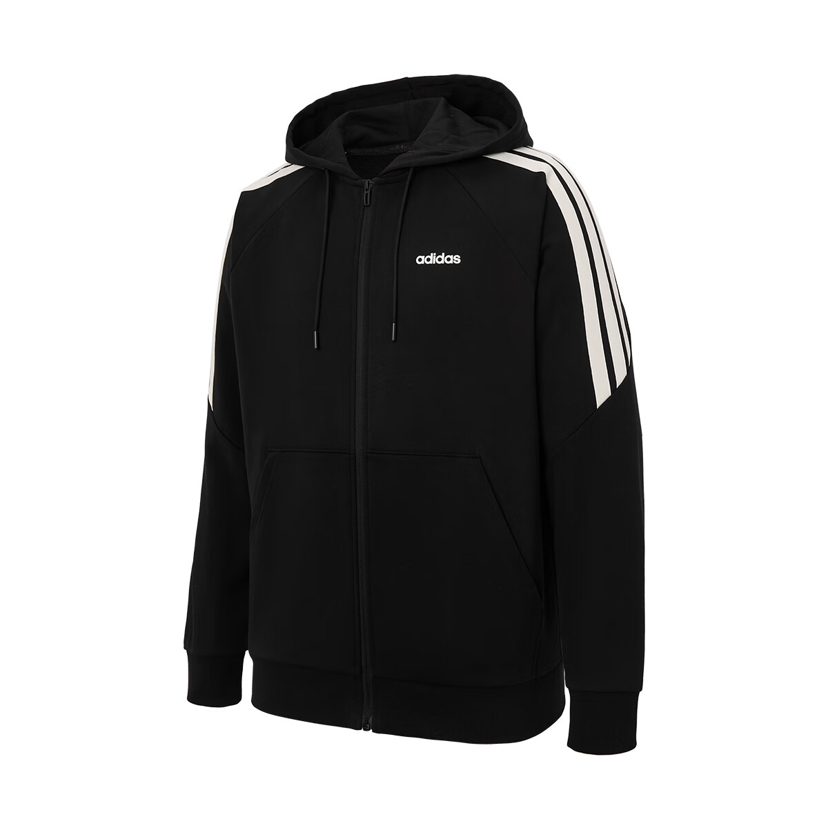 Adidas Men's Outdoor Three-Stripe Running Hooded Sports Jacket KA2579 Light Heather Gray 2XL 2