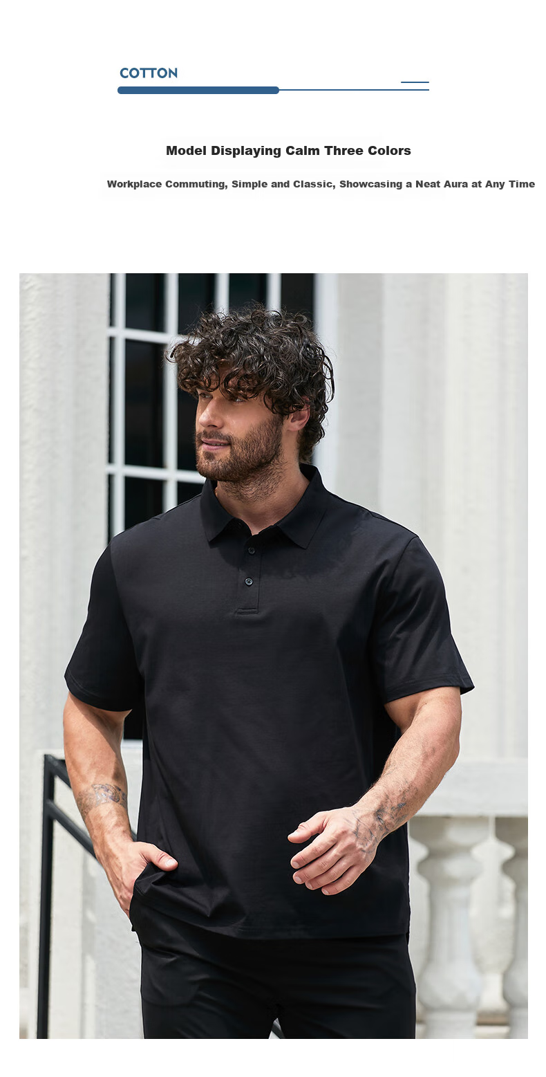 Dibinze Large Size Polo Shirt for Men, Plus Size Loose Fit Cool Business Casual Collared T-Shirt, Navy Blue, 5XL 10