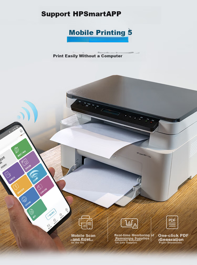 HP 102w Wireless Laser Printer, Student Home Printing, Compact And Simple (1003w Refreshed Model), One-Year On-Site Service 6
