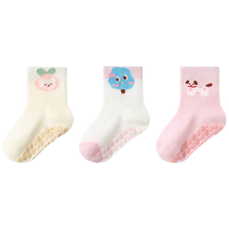 Beitaisi Children's Socks, Spring And Summer Floor Socks, Thin Solid Color Socks for Infants And Toddlers, Mid-Calf Cotton Socks for Newborns And Babies, Summer Seaso