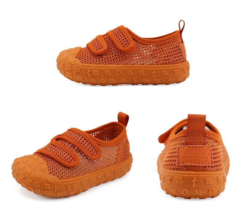 TOPSTAR Children's Sandals, Breathable Boys' Wading Shoes, Girls' Mesh Shoes, Versatile Mesh Anti-Slip Soft Sole Indoor Shoes, Pink, Size 29 9