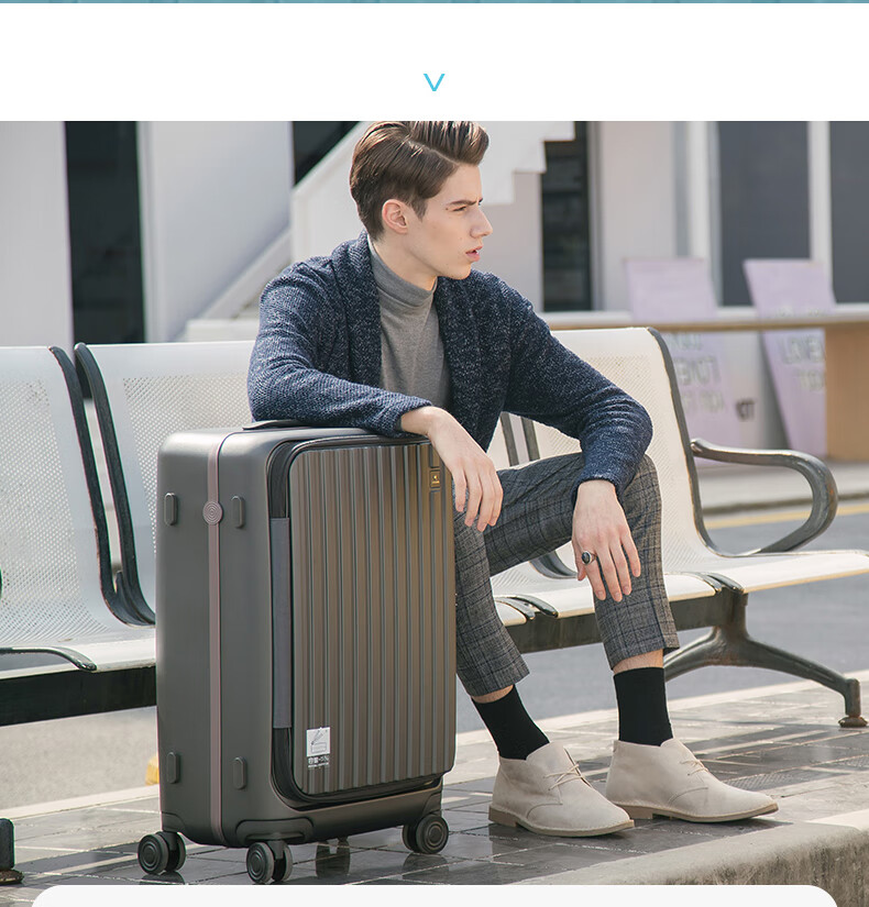 CROWN Zipper Aluminum Frame Suitcase, Large Capacity, Universal Wheels, Side-Opening, Travel Luggage, Summer Vacation Suitcase, 5278-25 Silver Gray 1