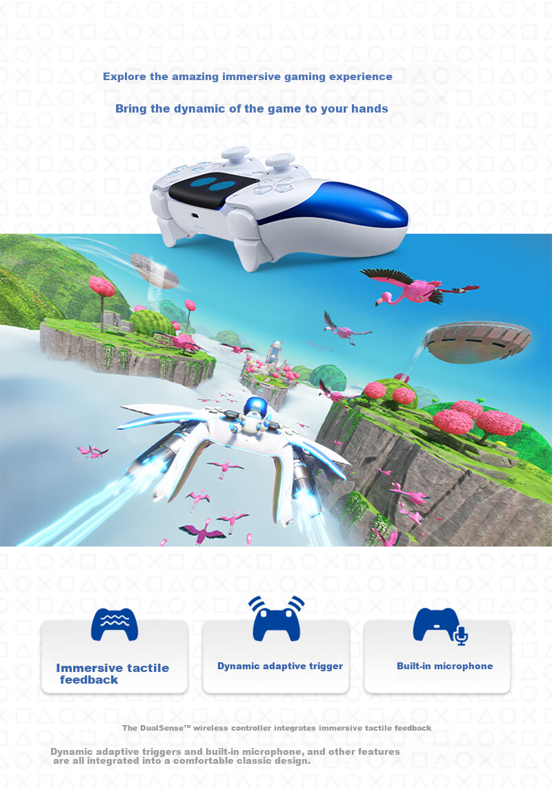 PlayStation Sony [China Version Cosmic Robot Joy Edition Controller] PS5 Wireless Controller, DualSense Limited Edition Original Wireless Controller 3