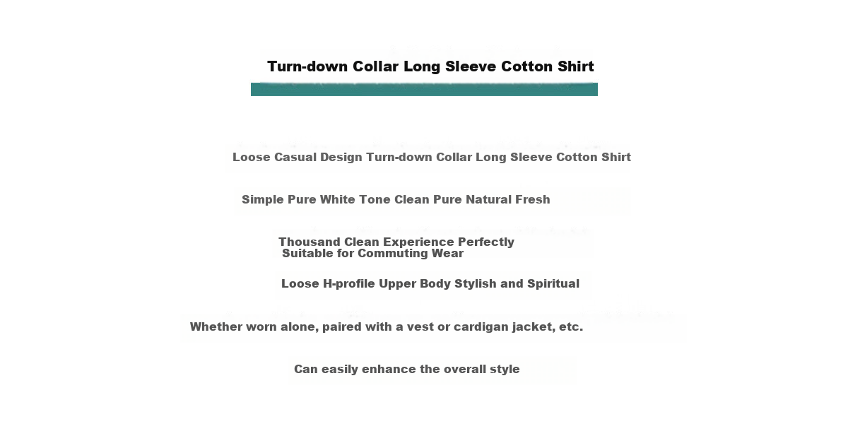 Halo Queen Long-Sleeve Shirt for Women, Loose-Fitting Casual Style, Mid-Length Student Top Outerwear, White Casual Blouse H52S052 5