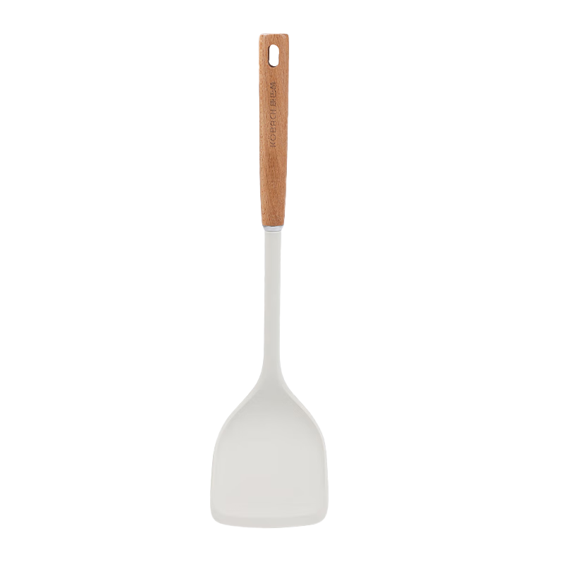 Kangbahe Silicone Spatula for Non-Stick Wok, Frying Pan, Griddle, And Flat Bottom Pan, Specialized Cooking Spatula, White Or Green Randomly Shipped