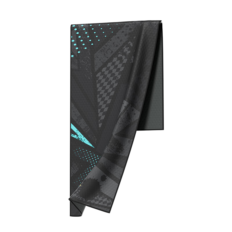 Li-Ning Men's And Women's Printed Cooling Towel, Badminton Fitness Sports Quick-Dry Towel, Running Cooling Sweat Wipe, 8231 Black