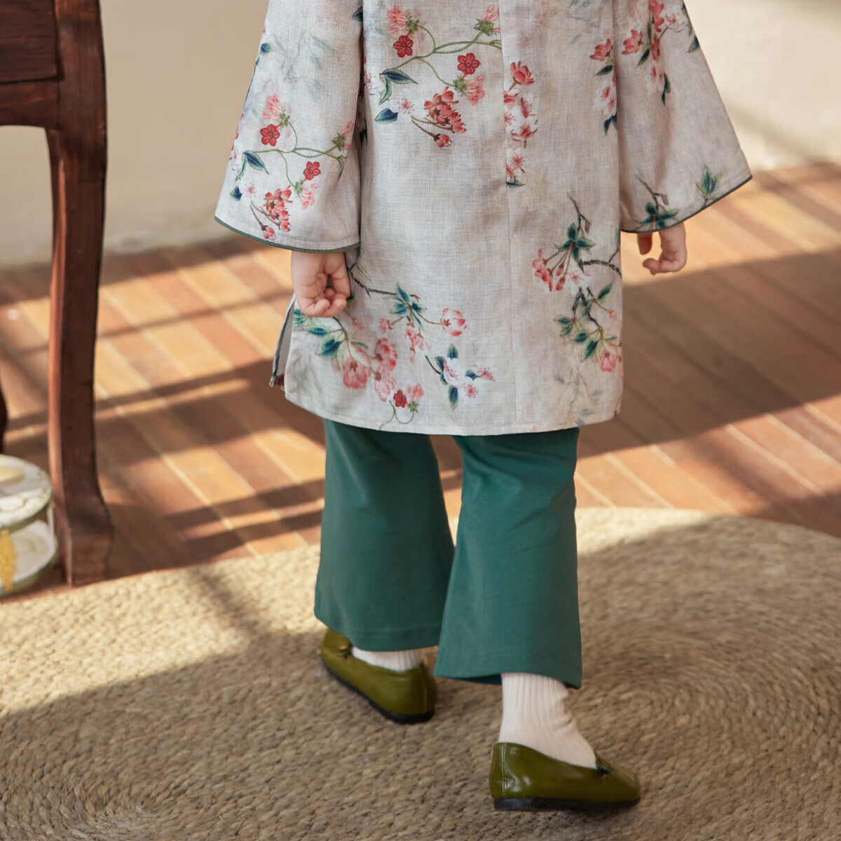 LUSON Chen Da Zhu Xiao O Bao Girls' Chinese-Style Qipao Dress Set for Spring And Autumn 2025, Baby Girl Tang Suit Thin Dress