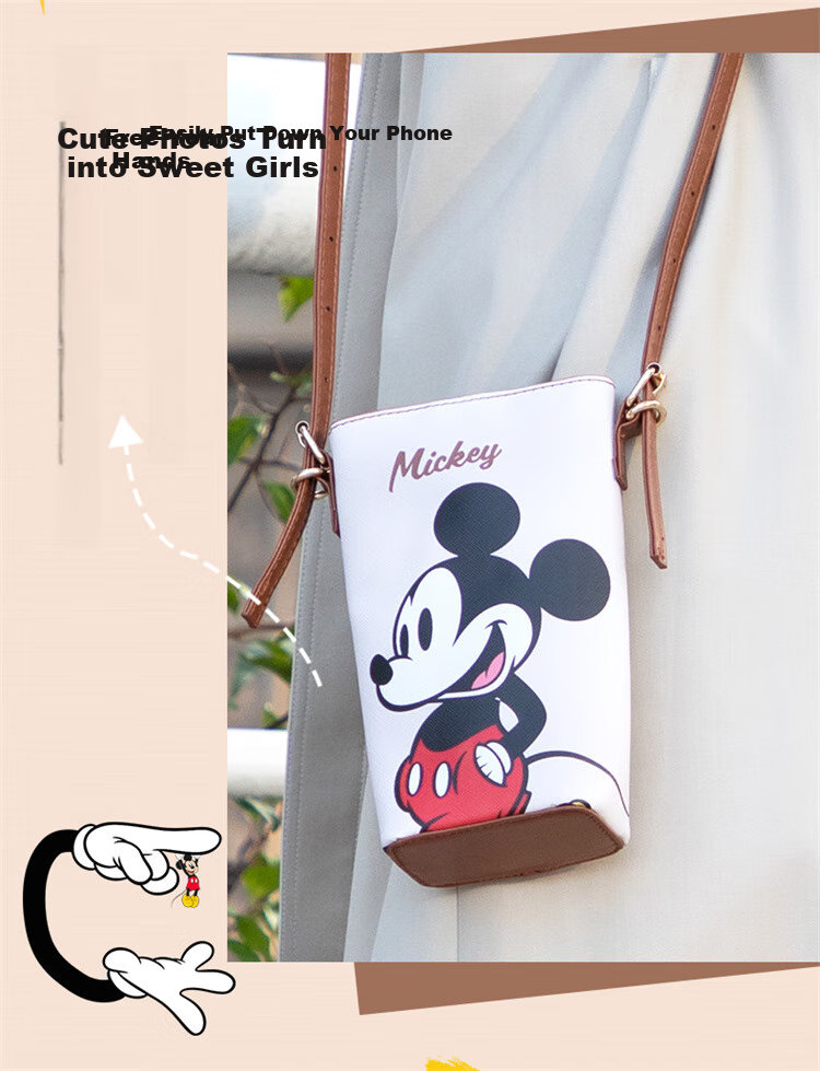 Disney Donald Duck Phone Bag Crossbody Bag for Women, Mini Bucket Bag, Birthday Gift for Wome 6
