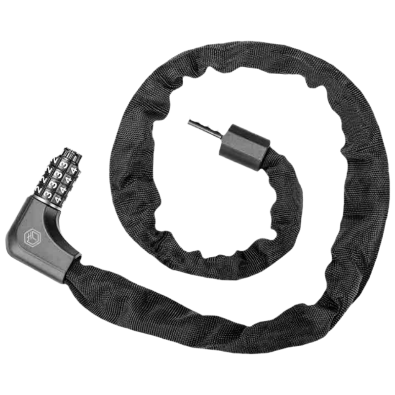 JD Original Password + Key Double-Open Chain Lock, Four-Digit Combination Lock, Bicycle Lock, Thickened Anti-Theft, 100cm, with 2 Keys